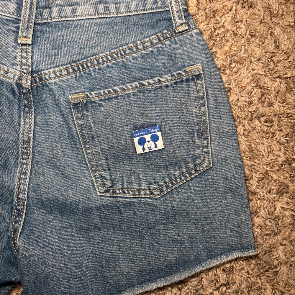 Minnie Mouse Embroidered Denim Shorts - Blue - Picture 7 of 8